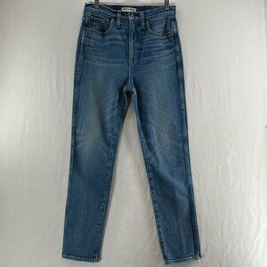 Rivet & Thread High Rise Stovepipe Straight Leg Jeans Size 27 Stretch Denim Blue